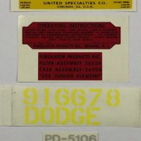 Engine Decal Set - Dodge WC Series.