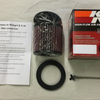 Air Cleaner conversion - K&N USA - For The Hotchkiss M201