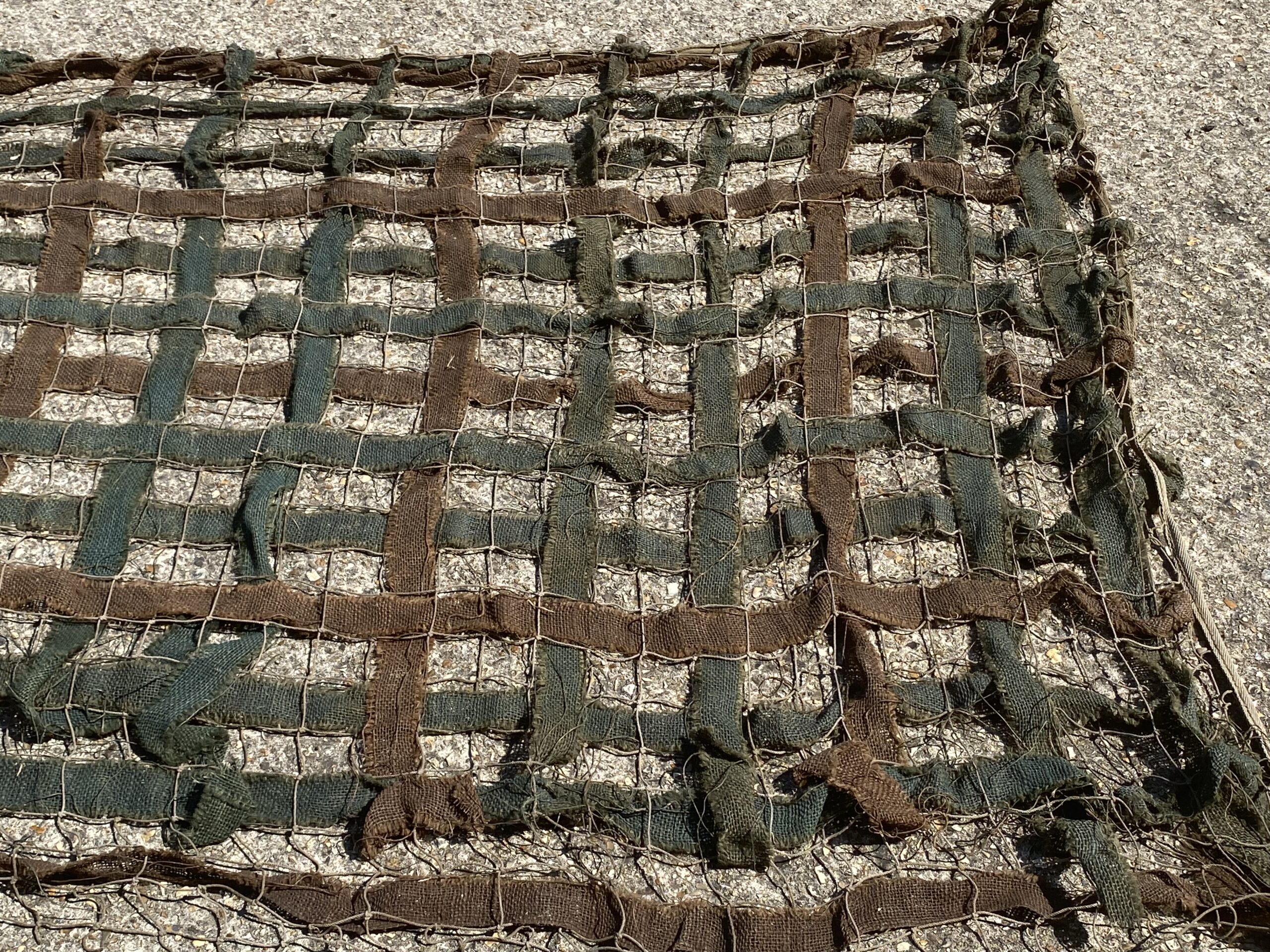 Camouflage Netting - Lot of two nets - Hessian.